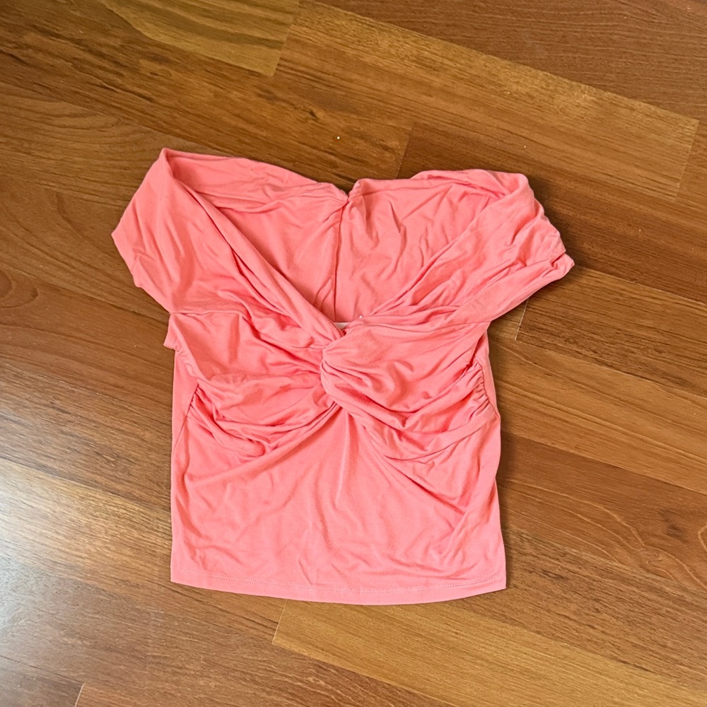 GOOD AMERICAN Coral Off-Shoulder Women's Top xs